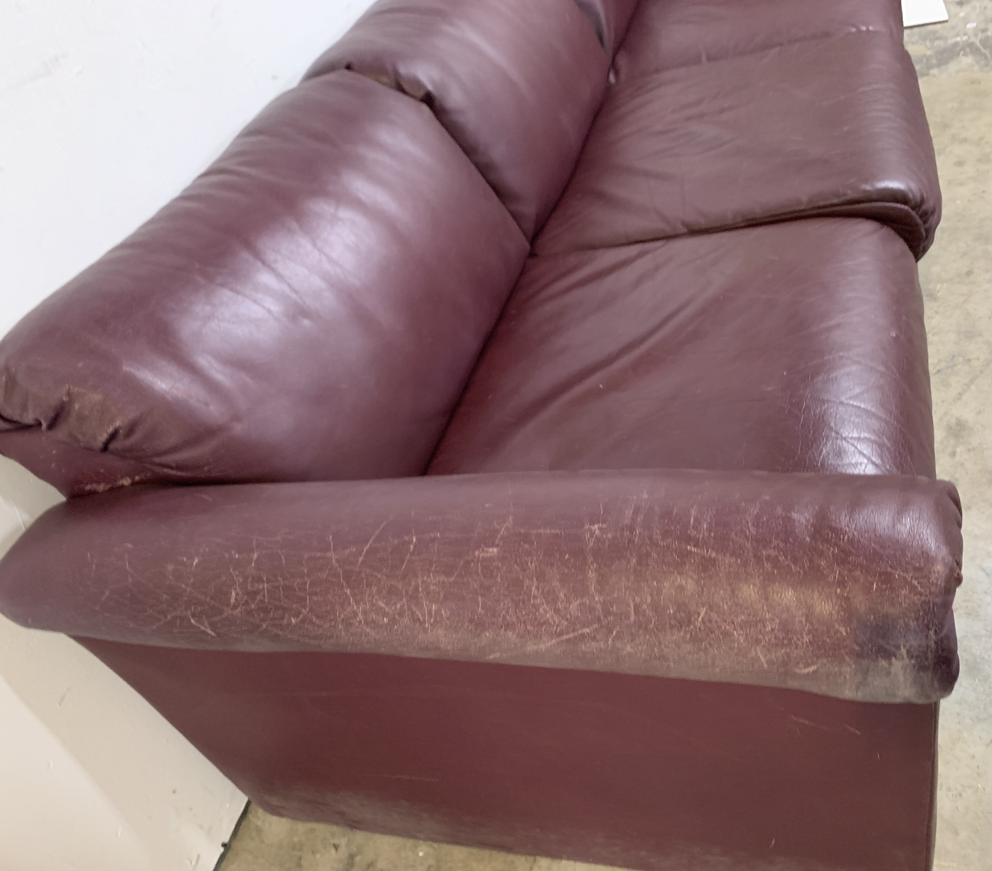 San Diego ReStore GENTLY USED Leather Couch