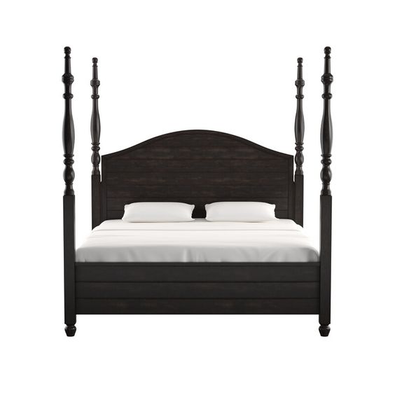 Atlanta ReStore Antique Black FourPoster Panel Bed