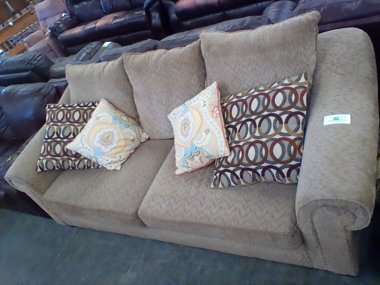 Habitat for Humanity of Sumner County ReStore Light Brown Sofa