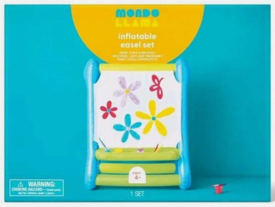 Habitat Bucks ReStore 48" Plastic Giant Outdoor Inflatable Easel Set Mondo Llama™