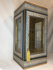 Vintage HORCHOW Italian Florentine Wood Carved Display Cabinet