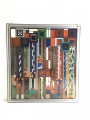 Frank Lloyd Wright Saguaro Glass Metal Framed