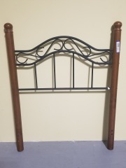 Twin Wood\/Metal Headboard