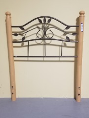 Twin Wood\/Metal Headboard
