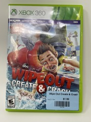 Wipe Out Create & Crash XBOX 360 (No Manual)