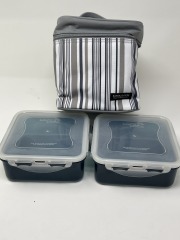 Lock N Lock Set Insulated Thermal Bag with 2 Containers