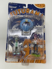 Futurama Metal Collectible Professor Farnsworth and Leela Figure Set Rocket USA