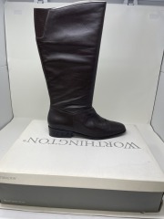 Worthington Leather Jessie III Boots Size 9  Brown