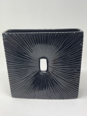 Tall Decorative Ceramic Vase Black 10\