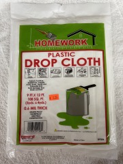 Plastic Drop Cloth - 9x12