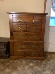 Solid wood dresser
