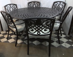 Black Patio Dining Set