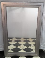 Brushed Nickel Decorative Wall Mirror