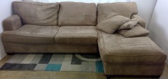 2 Pc. Brown Sectional