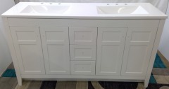 White Double Sink Vanity