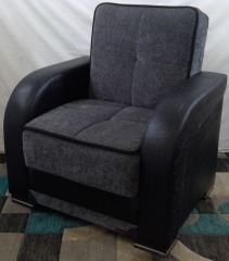 Black + Grey Recliner