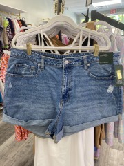 wild fable blue super high-rise rolled cuff shorts 16\/2.5''