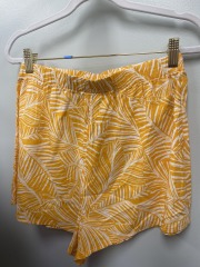 shade & shore orange tropical print shorts S