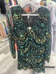 a.new day black floral top XXL