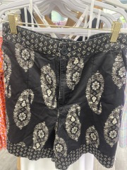 knox rose dark grey\/white high-rise shorts XL