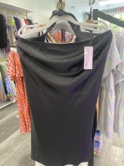 wild fable black satin dress XXL