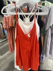 ava & viv redish\/orange dress 1X
