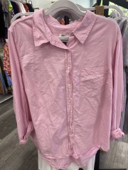 universal thread pink button up shirt XXL