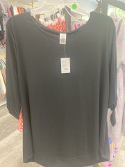 west loop black womens tunic XL