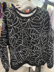 grayson\/threads black\/white spider wed sweater 2X