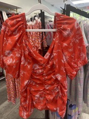 ava & viv orange floral top XXL