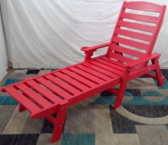 Red Outdoor Chaise Lounge