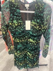 a.new day black floral dress XS