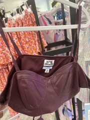 future collective burgundy bra top XL