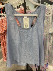 stars above blue jean tangtop L