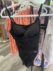 shade & shore black swimsuit S