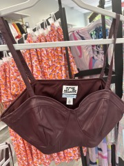 future collective burgundy bra top M