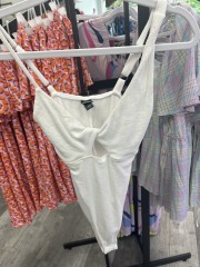 wild fable white spaghetti strap onesie XS