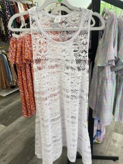 west loop white see through cover up S\/M