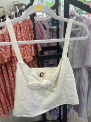 universal thread true white spaghetti strap top L
