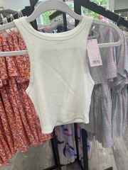 wild fable white tangtop crop top XS