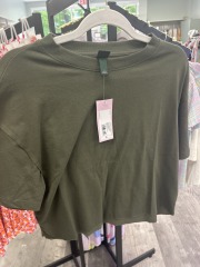 wild fable green crop top S