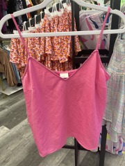 a.new day pink spaghetti strap tangtop S