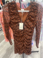 a.new day brown geo dress S