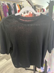 universal thread black see through t-shirt S