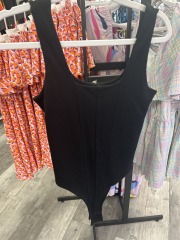 a.new day black tangtop onesie XS