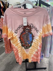 greatful dead pink t-shirt XS