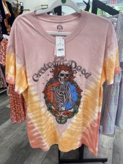 grateful dead pink t-shirt S