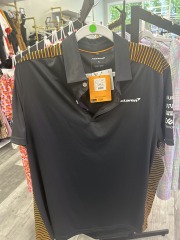 mclaren button up v-neck