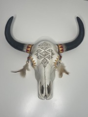 Steer Head Hanging Wall Sculpture