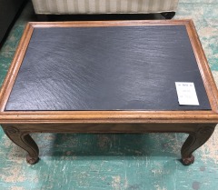Slate Top End Table